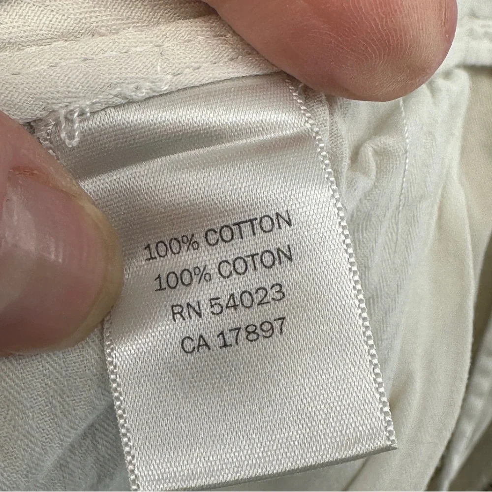 Men's‎ 36/32 Banana Republic Classic Cream Pants Chinos Flat Front Khakis